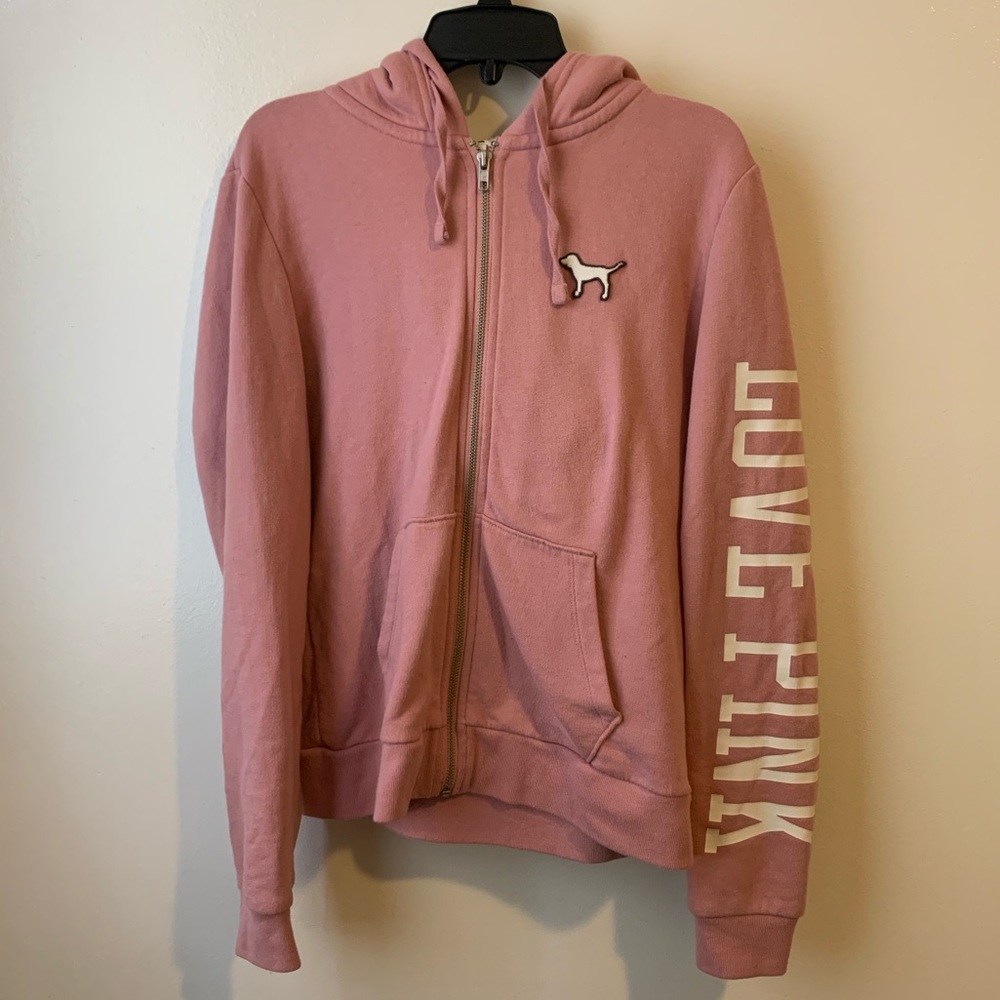 PINK Pink Sherpa Hood Zip-Up